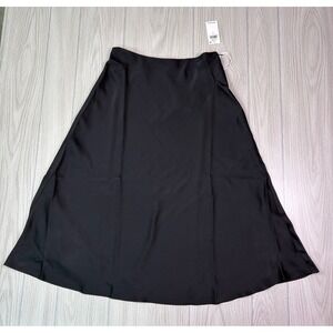CeCe Academy Women's‎ Black A-Line Midi Skirt Size S Style 7054409